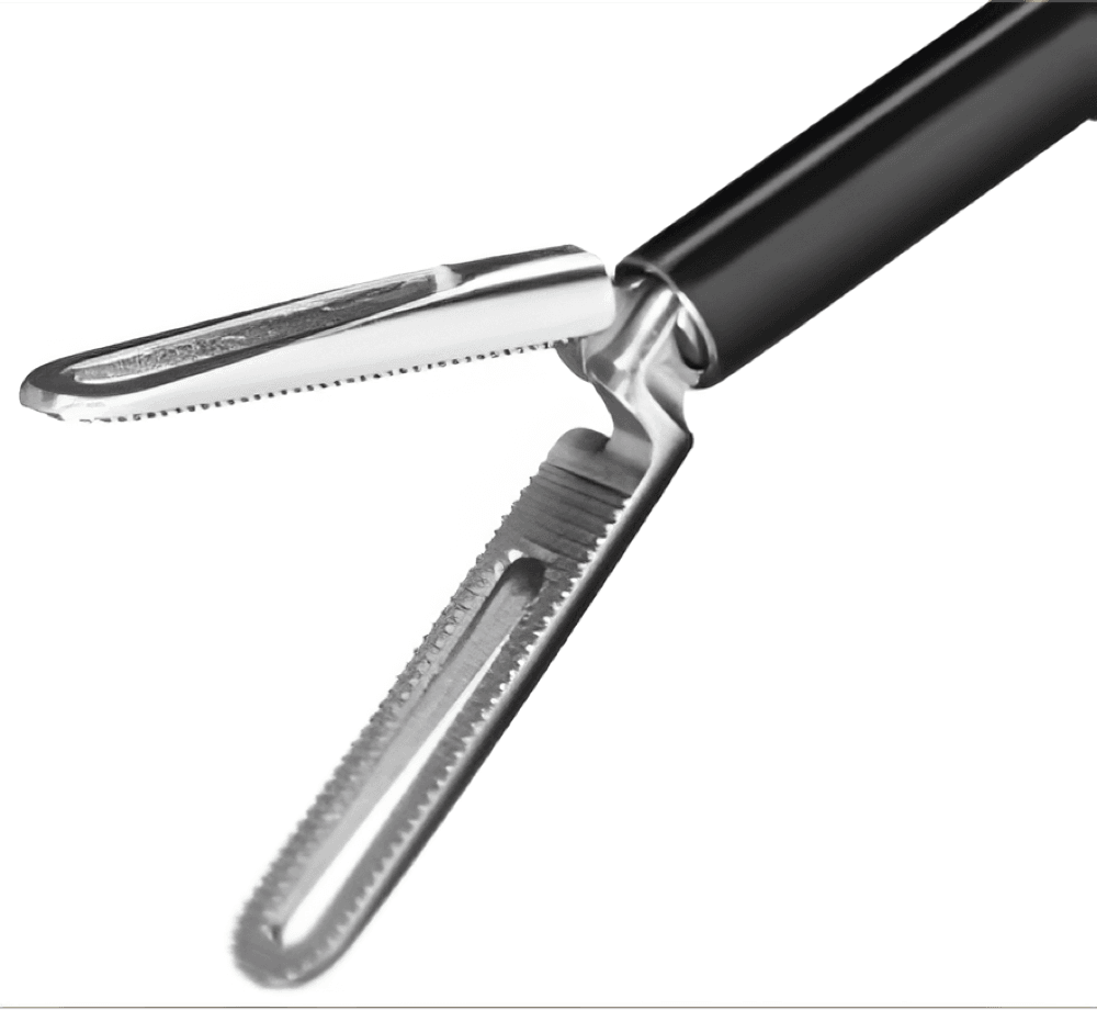 UnivLabs Bipolar forceps: Fenestrated small grasping, 17 mm