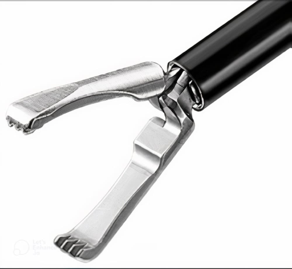 UnivLabs Bipolar forceps: 2 × 3 small traumatic grasping, 14 mm
